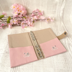 着せ替えができるシステム手帳・スリムペンケース(桜スワン)手帳デビューセット 9枚目の画像