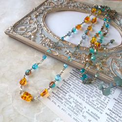 『赤灯』オージャイトガーネットインクォーツとガーネットのマクラメネックレス 赤灯』オージャイトガーネットインクォーツとガーネットのマクラメ