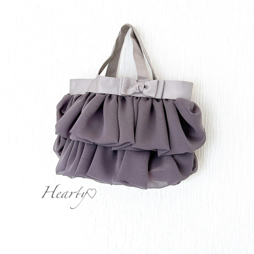 ☆訳ありお得商品☆フリルリボンバッグ トートバッグ Hearty♡ 通販 