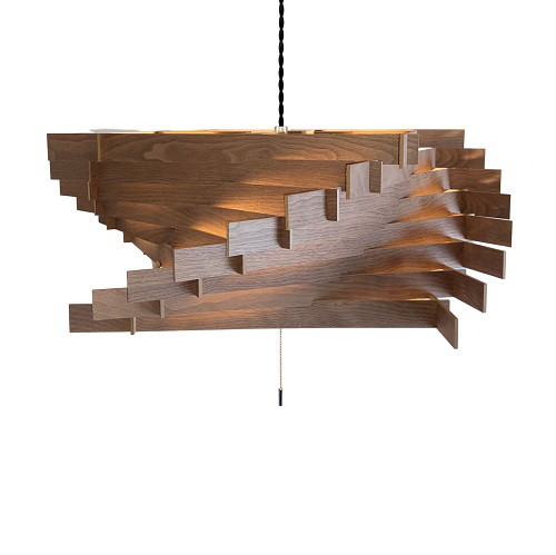 ウッド創作ランプSLP-2109-WN　TORNADO-3P