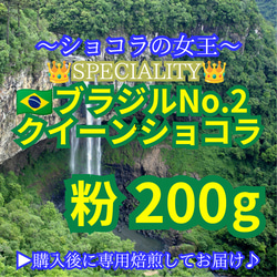 【 粉 】 ブラジル No2 クイーンショコラ 200g 83点 スペシャルティ コーヒー 珈琲 自家焙煎 モヒロコーヒ 1枚目の画像