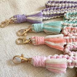 カラフル♡携帯ショルダーストラップツートンカラー♡スマホストラップネックストラップネームホルダー 5枚目の画像