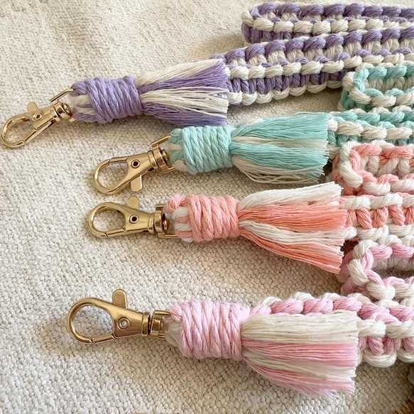 カラフル♡携帯ショルダーストラップツートンカラー♡スマホストラップネックストラップネームホルダー 5枚目の画像