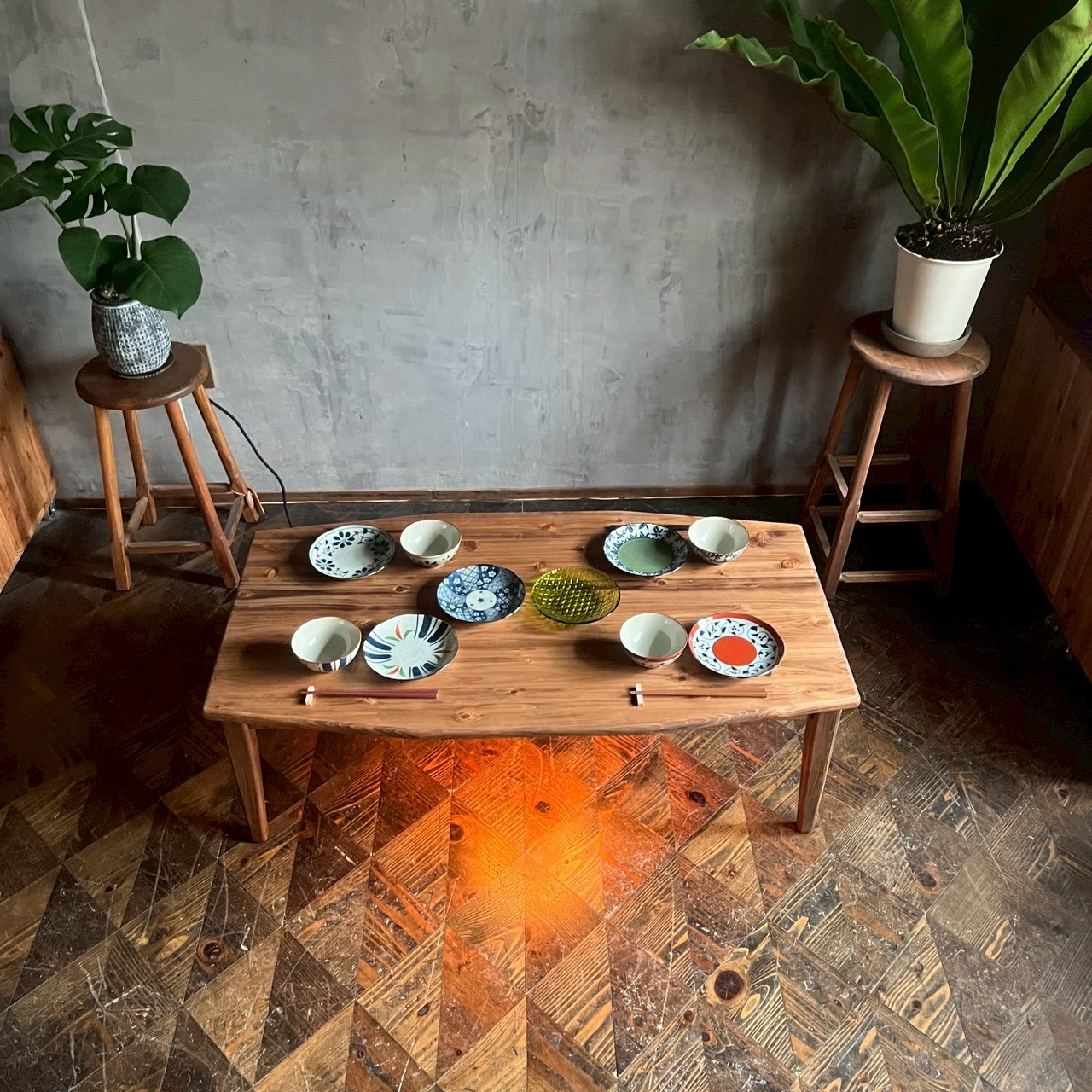 即納可能　現品【ニコこたつ】110×60cm　高さ38.4cm ヒーター付き ダークウォールナット