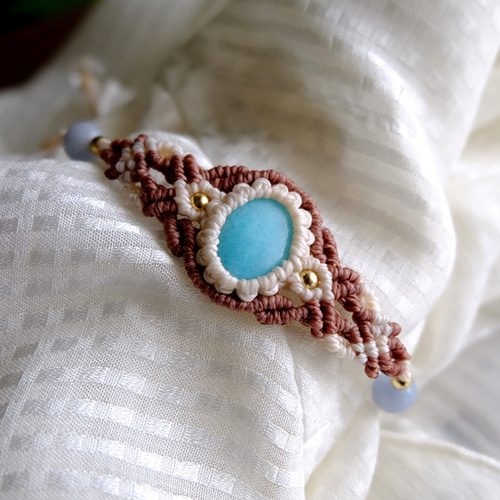 新品ペルー産上質アマゾナイトブレスレット アマゾナイト ブレスレット 高品質 ペルー産 12mm 18~19cm M~LL