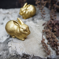 。默契之中。NO.09-3 瑞兔線香座 黃銅 第2張的照片