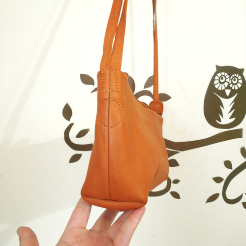 bighug キャメル ストラップショルダー○S ショルダーバッグ holy  