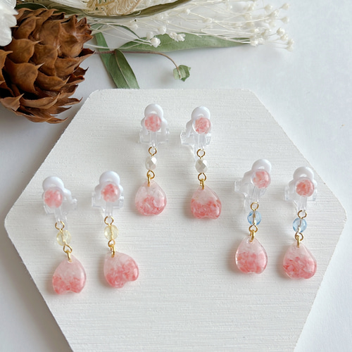 桜貝の花びら キッズイヤリング イヤリング・ノンホールピアス