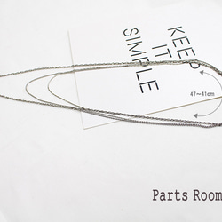 [2 件] 三重設計鏈項鍊 [手術不銹鋼] -mt-4254 第4張的照片