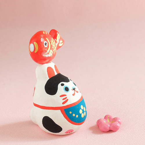 大きなめで鯛！と一緒にめでたい犬 その他置物 めでたいけん 通販