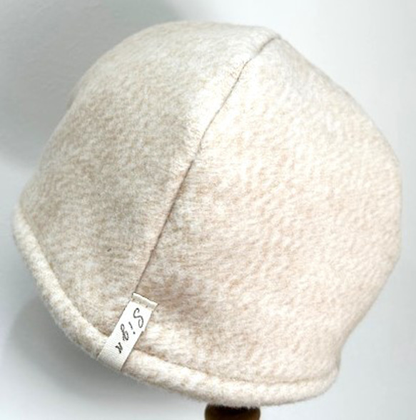 BAREN オーガニックコットン ビーニー ニット帽 アイボリー【BAREN