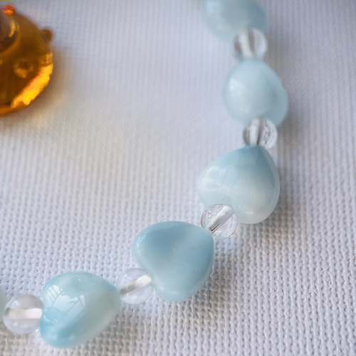 ラリマーハートのバングル ベアチャーム ハートブレスレット おまとめ3点 出品 ラリマーハートのバングル ベアチャーム ハートブレスレット お