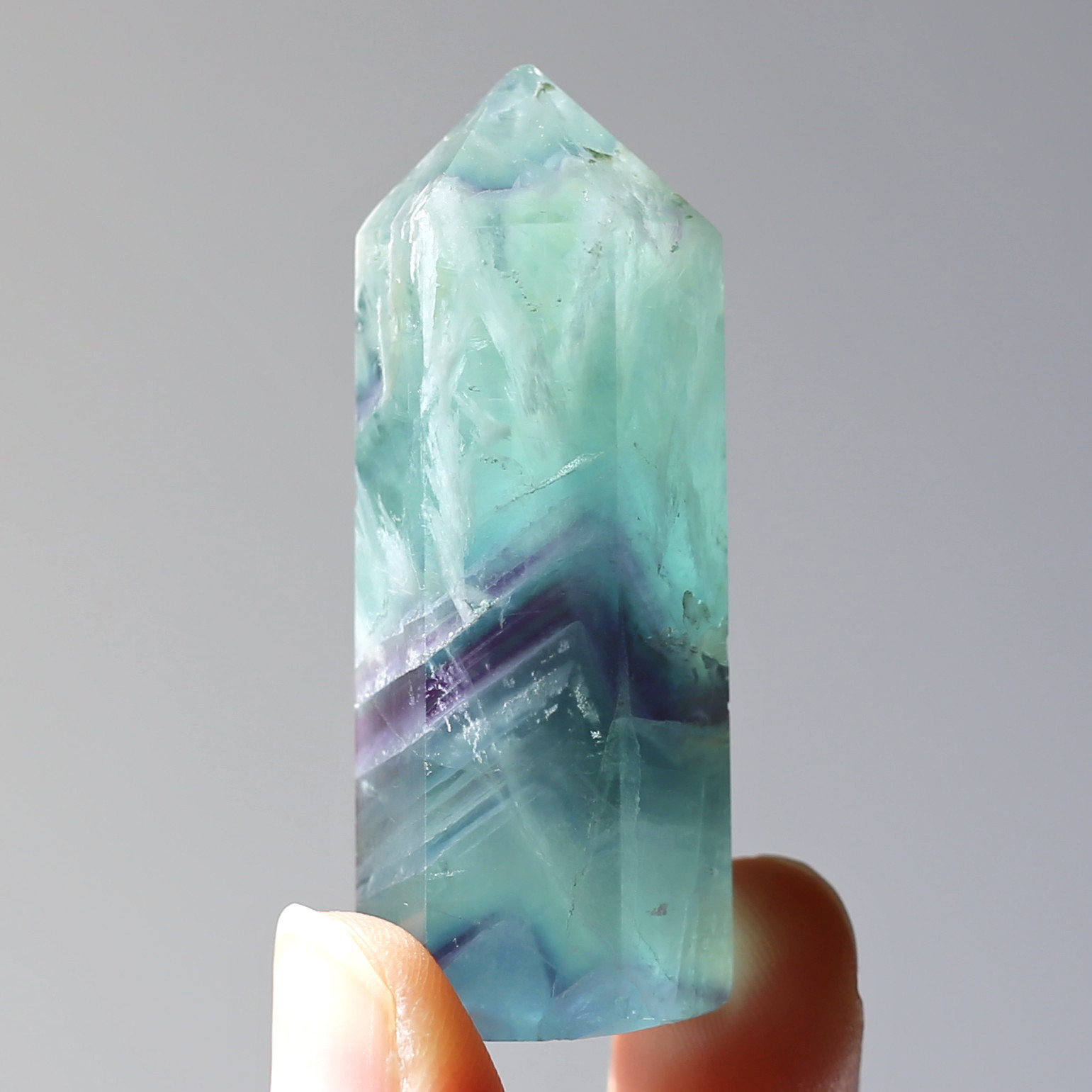 エンジェルフェザー✨　レインボー　フローライト　蛍石　特大　ポイント　原石