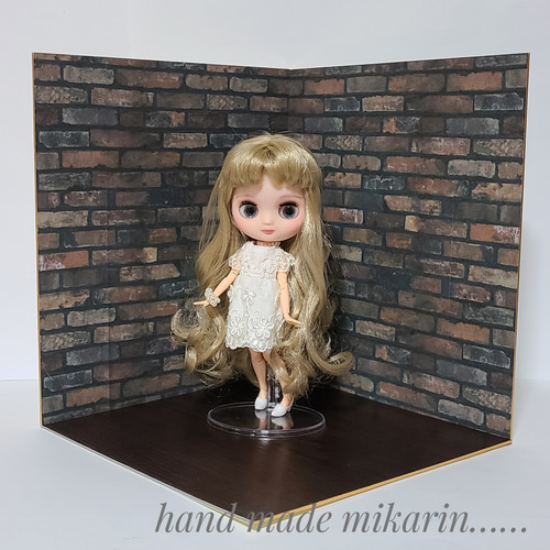 撮影用背景ボード(ダークレンガ)【ドールハウス】 その他人形 撮影用背景ボード(ダークレンガ)【ドールハウス】 その他人形