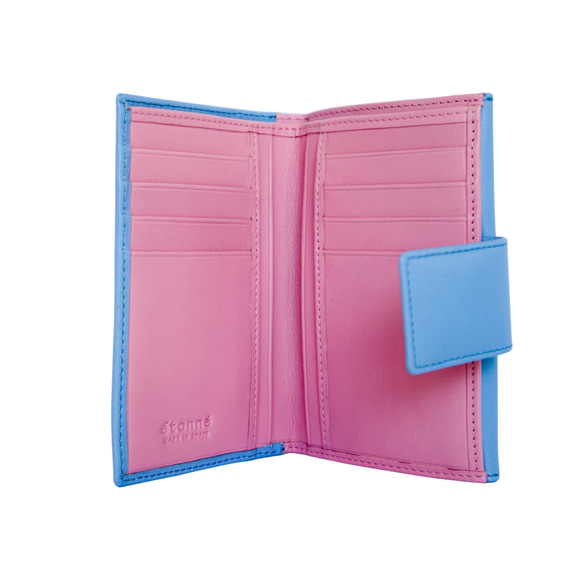 【新色】二つ折り財布　カルテラ　Cartera （シエルブルー・ピンク） 3枚目の画像