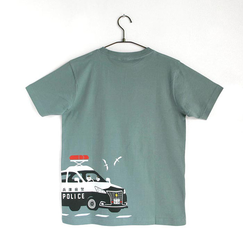 おとなTシャツ ブルーグレー（兵庫県警察コラボ：リフレクター付） T
