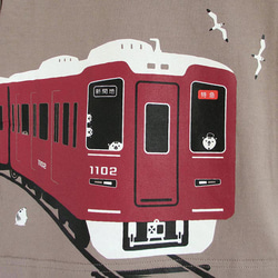 こどもTシャツ　モカ（阪急電車　1000系＆9000系） 4枚目の画像