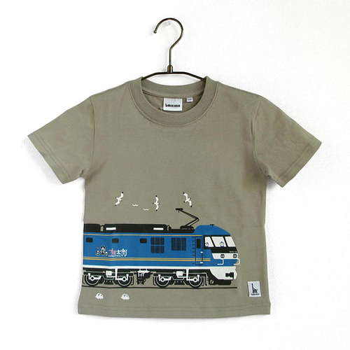 こどもTシャツ シーグリーン（JR貨物 桃太郎） 子供服 ウミキリン