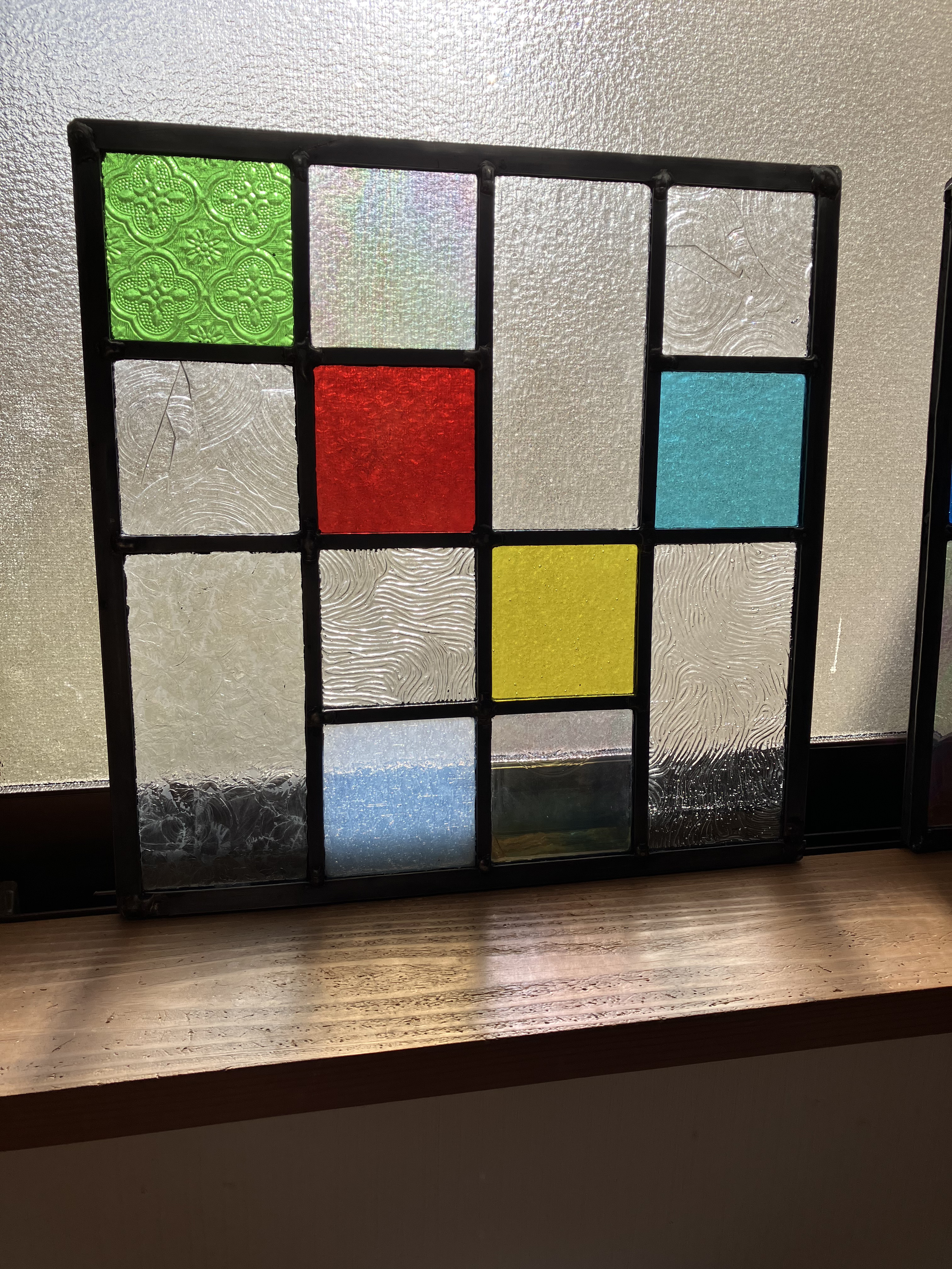 ステンドグラスパネル149-14 ステンドグラス ミニパネル 蓮 15cm | iichi 日々の暮らしを