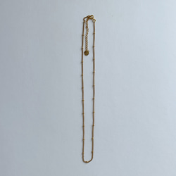 dot Chain Necklace/40㎝＋5㎝　サージカルステンレス 3枚目の画像