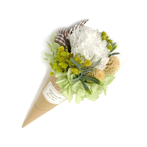 ホワイト プリザーブドフラワー ブーケ プリザーブドフラワー ブーケ | iichi 日々の暮らしを心地よくする