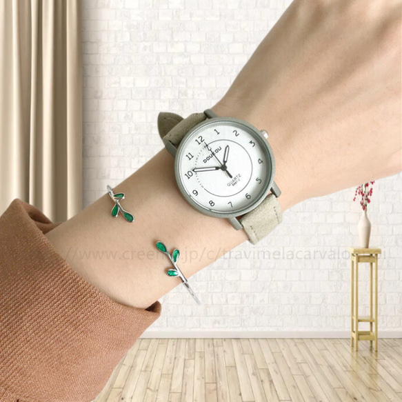 オシャレ 女の腕時計 ワールド アクセサリー ジュエリー 腕時計 通勤 通勤 通学 カップル時計 学生腕時計 伸縮式 多 4枚目の画像