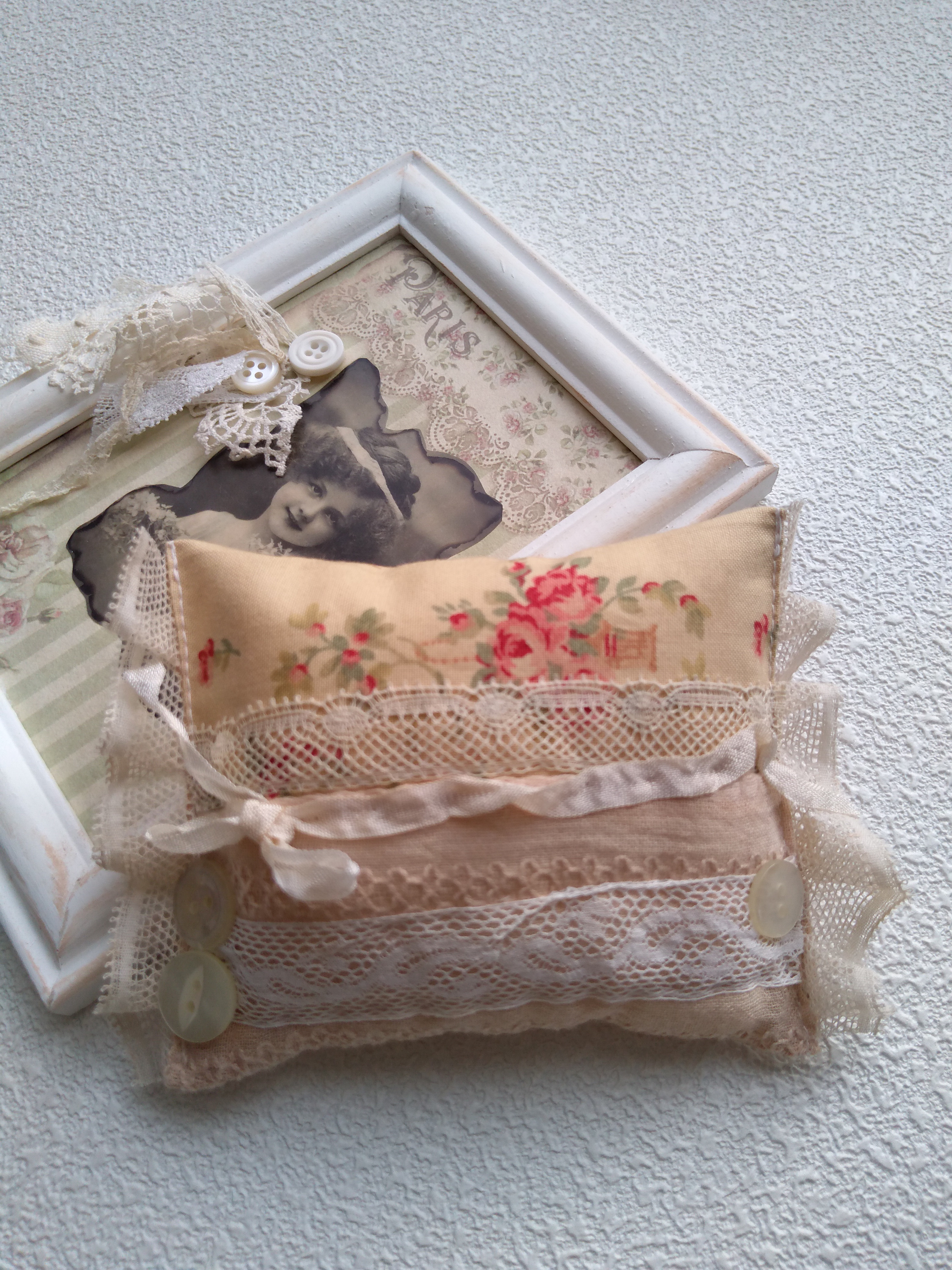 オピちゃんのピンクッション アンティークレース オピちゃんのピン