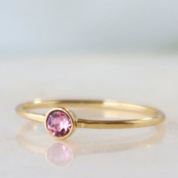 送料無料】指輪 重ね付け ゴールド 1本 リング おしゃれ カラー