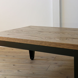 極厚ホワイトオーク無垢材のローテーブル　センターテーブル　カフェテーブル 15枚目の画像