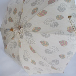 ＊母の日セール＊  紬の日傘「パリの散歩道」 10枚目の画像