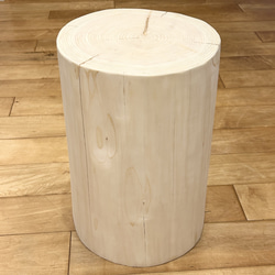 Hinoki  Wood  Stool  No.592 2枚目の画像