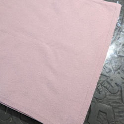 カシミヤ100%❢薄ピンク色マフラー 2枚目の画像