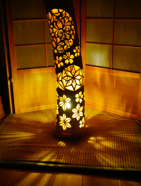 希少★曲がり竹★  竹灯り　〜春が来た〜　竹灯籠　孟宗竹 希少☆曲がり竹☆ 竹灯り 〜春が来た〜 竹灯籠 孟宗竹 希少☆曲がり竹