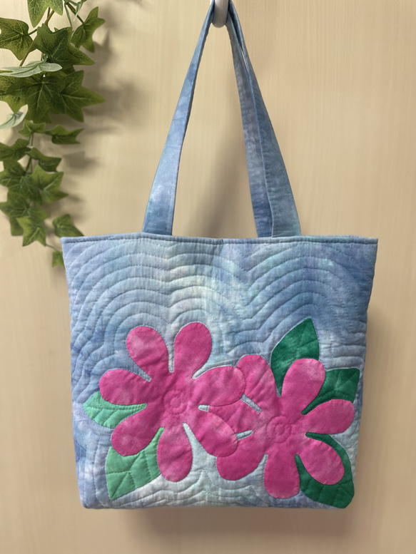 ◆特別価格◆ハワイアンキルト◆トートバッグ◆ティアレ◆ロケラニ◆ハンドメイド ハワイアンキルトバッグ ハワイアンキルト バッグ トート トート