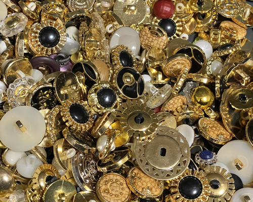 B級】ボタン アンティークボタン ヴィンテージボタン 詰め合わせ 輸入