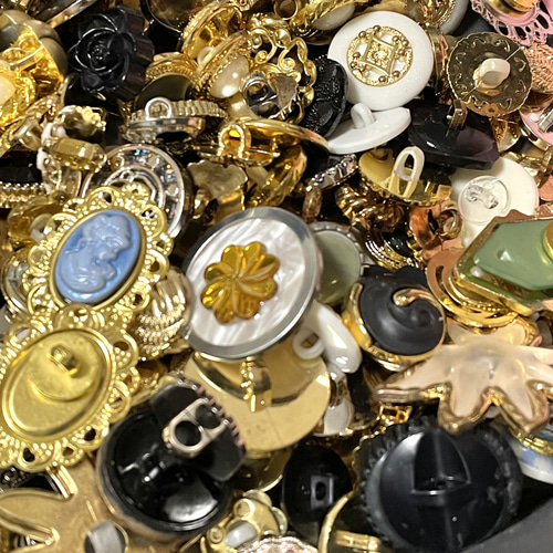 B級】ボタン アンティークボタン ヴィンテージボタン 詰め合わせ 輸入