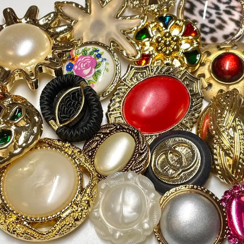 ビッグサイズ 25mm〜】ボタン アソート アンティークボタン