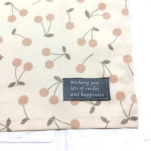 むらさき様 確認用 さくらんぼ グレー ランチョンマット 給食袋