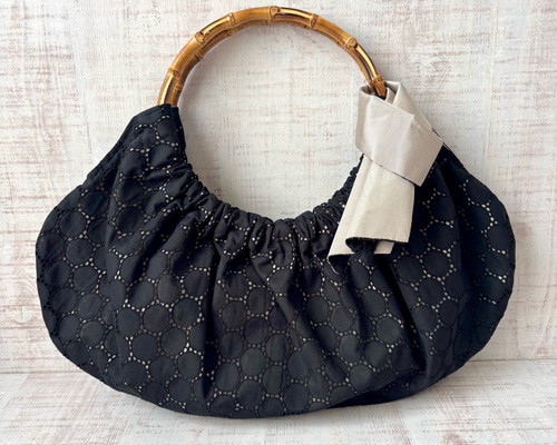 和装用　バンブーハンドル付きブラックバッグ 和装用 バンブーハンドル付きブラックバッグ 楽天市場】バンブー