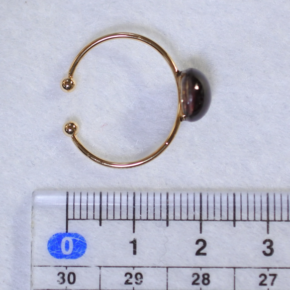 (1 件) 石榴石手術不鏽鋼環 (8mm/均碼) 第5張的照片