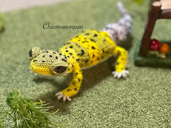 ◎102.ハイイエロー　レオパのあみぐるみ ◎102.ハイイエロー レオパのあみぐるみ - メルカリ