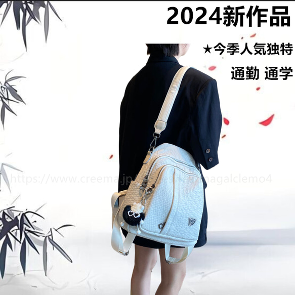 旅行とレジャー 牛革 布 「背負えるトートバッグ」ファッションレトロヨーロッパとアメリカのバックパックコンピュータバッグ 6枚目の画像
