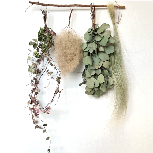 予約販売】枝のガーランド スモークツリー ユーカリ グリーン