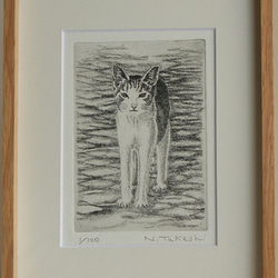 アンドリューコゥリー版画　猫限定版　シルエット画 専用】アンドリューコゥリー版画 猫限定版 シルエット画 2点セット