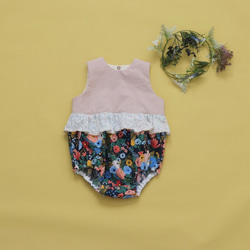 嬰兒春季連身褲/多種顏色/花卉圖案/嬰兒禮物 第4張的照片