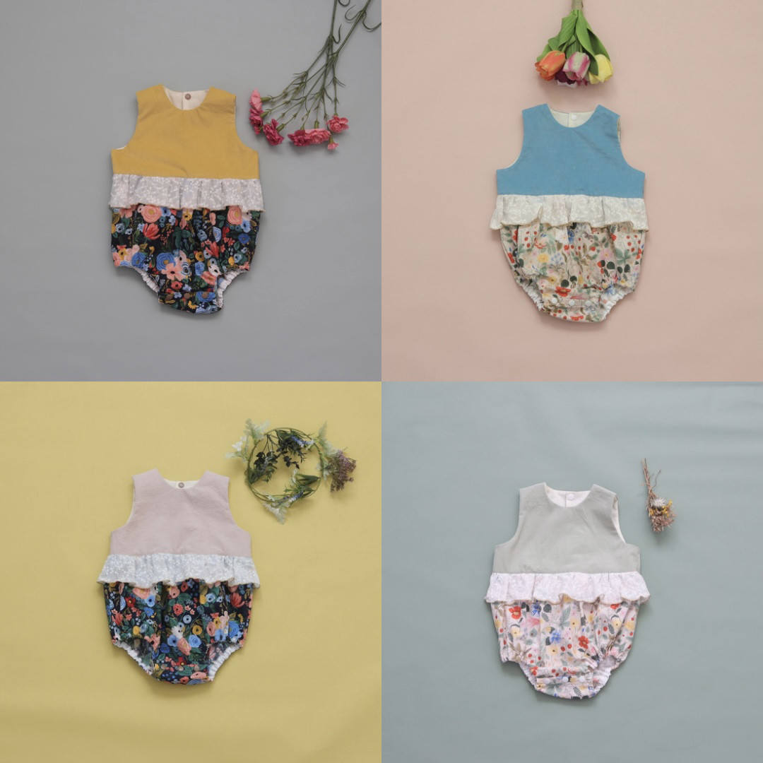 【2026年3月まで】Baby 春のロンパース/カラーが選べる/花柄/出産祝いに