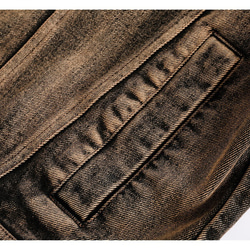 レトロデニムジャケットのトレンドデザイン・メンズレディー兼用 W218 12枚目の画像