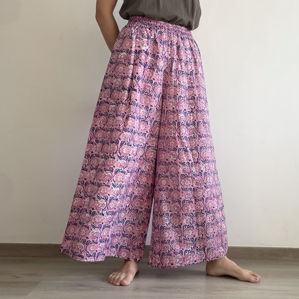 【85cm丈】Skirt Pants | Pink 2枚目の画像