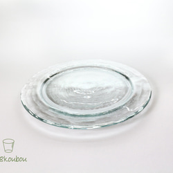 【Creema限定 春の福袋】ペアセット：リサイクルガラスのお皿とグラス(計４点) 7枚目の画像