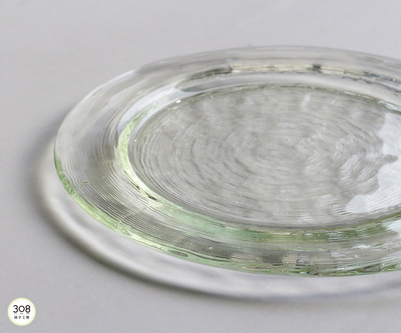 【Creema限定 春の福袋】ペアセット：リサイクルガラスのお皿とグラス(計４点) 6枚目の画像